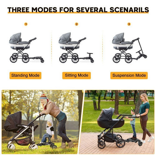 Stroller & Pram Accessories: Baby Jogger Glider Board 2 in 1 Kid Stroller Board with Dismountable Seat AU blue wheel