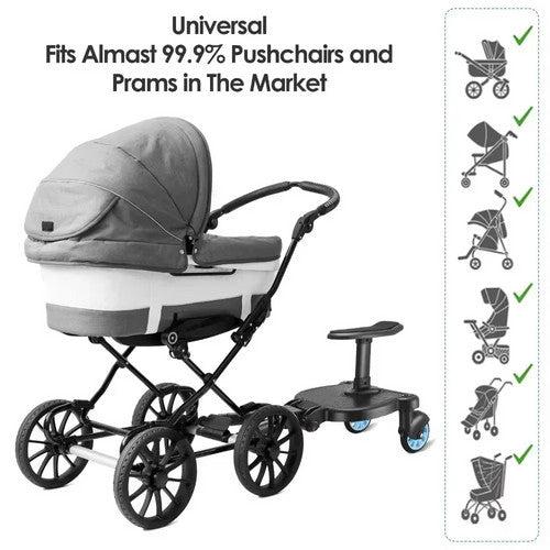 Stroller & Pram Accessories: Baby Jogger Glider Board 2 in 1 Kid Stroller Board with Dismountable Seat AU blue wheel