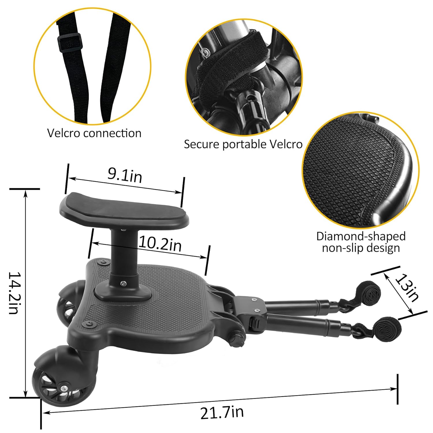 Stroller & Pram Accessories: Baby Jogger Glider Board 2 in 1 Kid Stroller Board with Dismountable Seat AU pink wheel