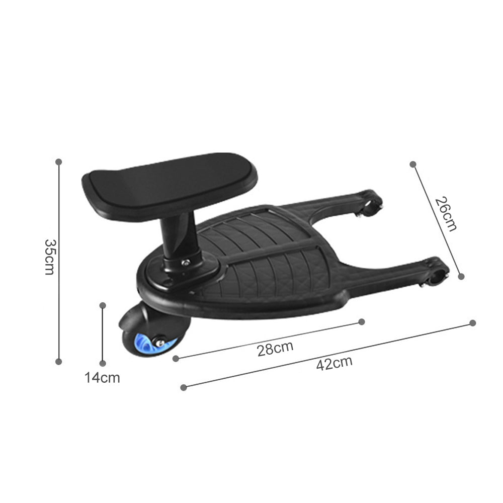 Nailers & Staplers: Stroller Step Board Toddler Buggys Wheel Standing Board Skateboard For Pram Kids Blue