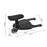 Nailers & Staplers: Stroller Step Board Toddler Buggys Wheel Standing Board Skateboard For Pram Kids Blue