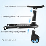 Nailers & Staplers: Stroller Step Board Toddler Buggys Wheel Standing Board Skateboard For Pram Kids Blue