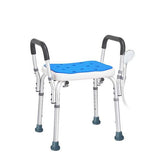 Adjustable Shower Chair Bath Seat Heavy Duty Bathtub Armrests Bench Bathroom
