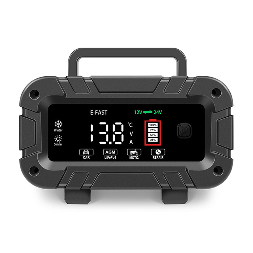 Powerboards & Adapters: 12V 20A/24V 10A Smart Car Battery Charger for Lead Acid LiFePo4 AGM Moto Battery