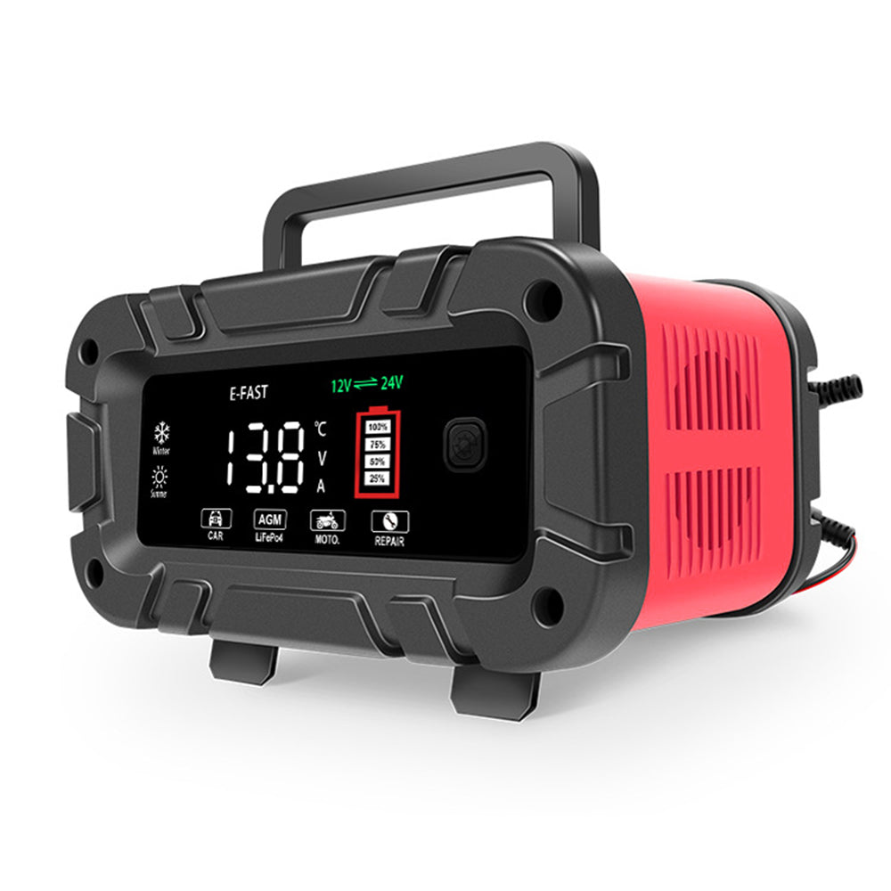 Powerboards & Adapters: 12V 20A/24V 10A Smart Car Battery Charger for Lead Acid LiFePo4 AGM Moto Battery