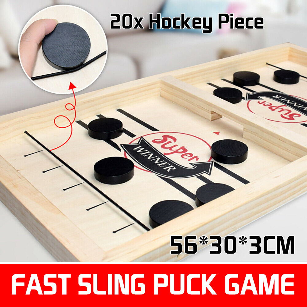 Board Games: Fast Sling Puck Paced SlingPuck Winner Board Game Family Party Toys Chess Set