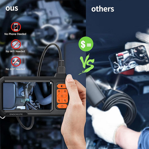 2M 8mm Lens Industrial Endoscope 1080P Digital Borescope Inspection Camera LED Lamp