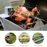 BBQ Tools: Electric BBQ Rotisserie Motor Spit Stainless Steel BBQ Campfire Motor AU Plug