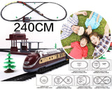 Ride On Cars: Electric Large Classic Train Set Rail Track Carriages Kids Vehicle Toy Gift