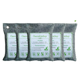 Deodorants & Anti-Perspirants: 5PCS Air Purifying Bags Activated Bamboo Charcoal Freshener for Car Home Shoes 200g