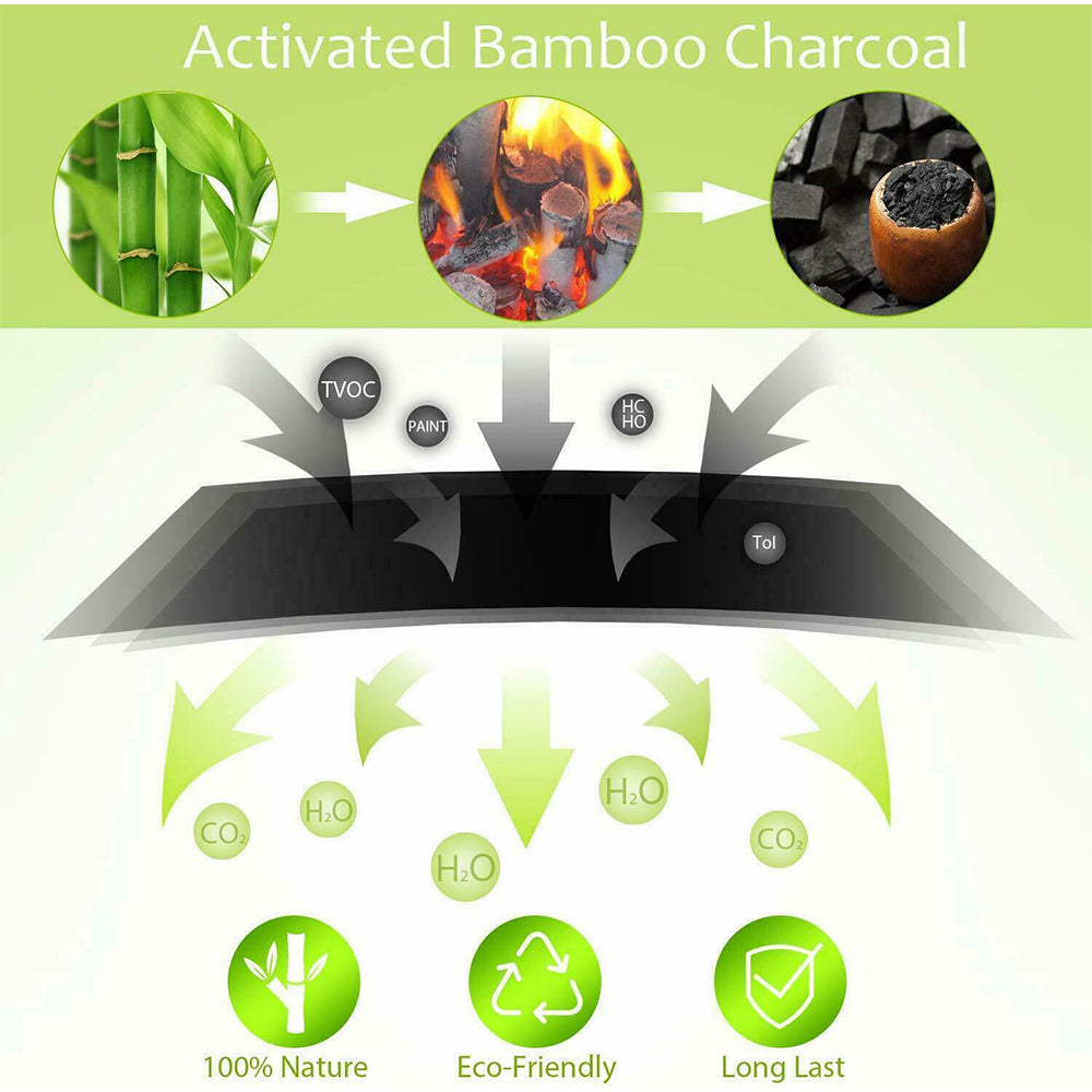 Deodorants & Anti-Perspirants: 5PCS Air Purifying Bags Activated Bamboo Charcoal Freshener for Car Home Shoes 200g