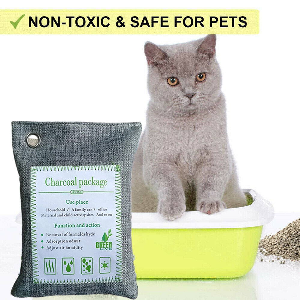 Deodorants & Anti-Perspirants: 30PCS Air Purifying Bags Activated Bamboo Charcoal Freshener for Car Home Shoes 200g