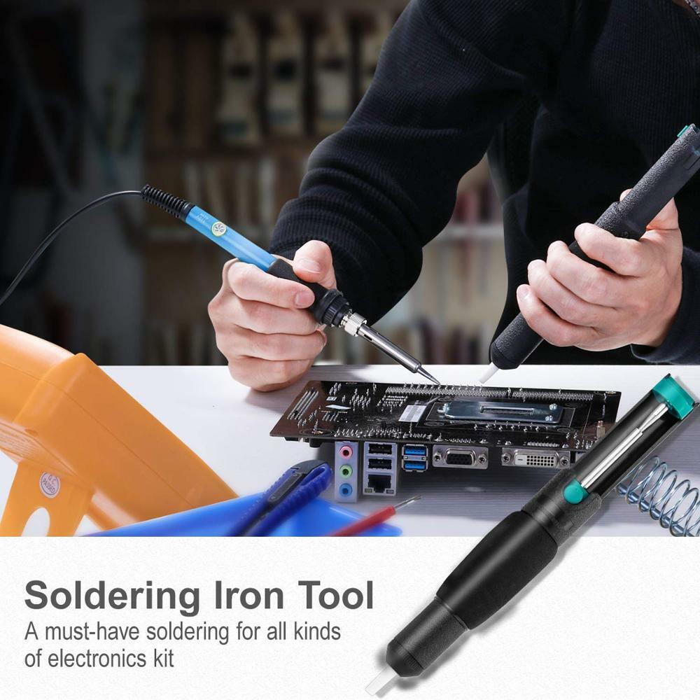 Welding Guns & Plasma Cutters: 60W Soldering Iron Kit Welding Solder Station Wire Desoldering Pump Multimeter
