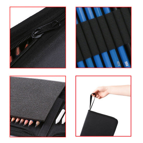 Art & Drawing Toys: 72pcs Professional Drawing Artist Kit Set Pencils and Sketch Charcoal Art Tools