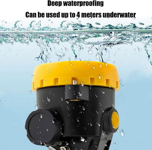 LED Miner Headlight 3000 LUX High Bright Waterproof Hard Hat Lamp Rechargeable