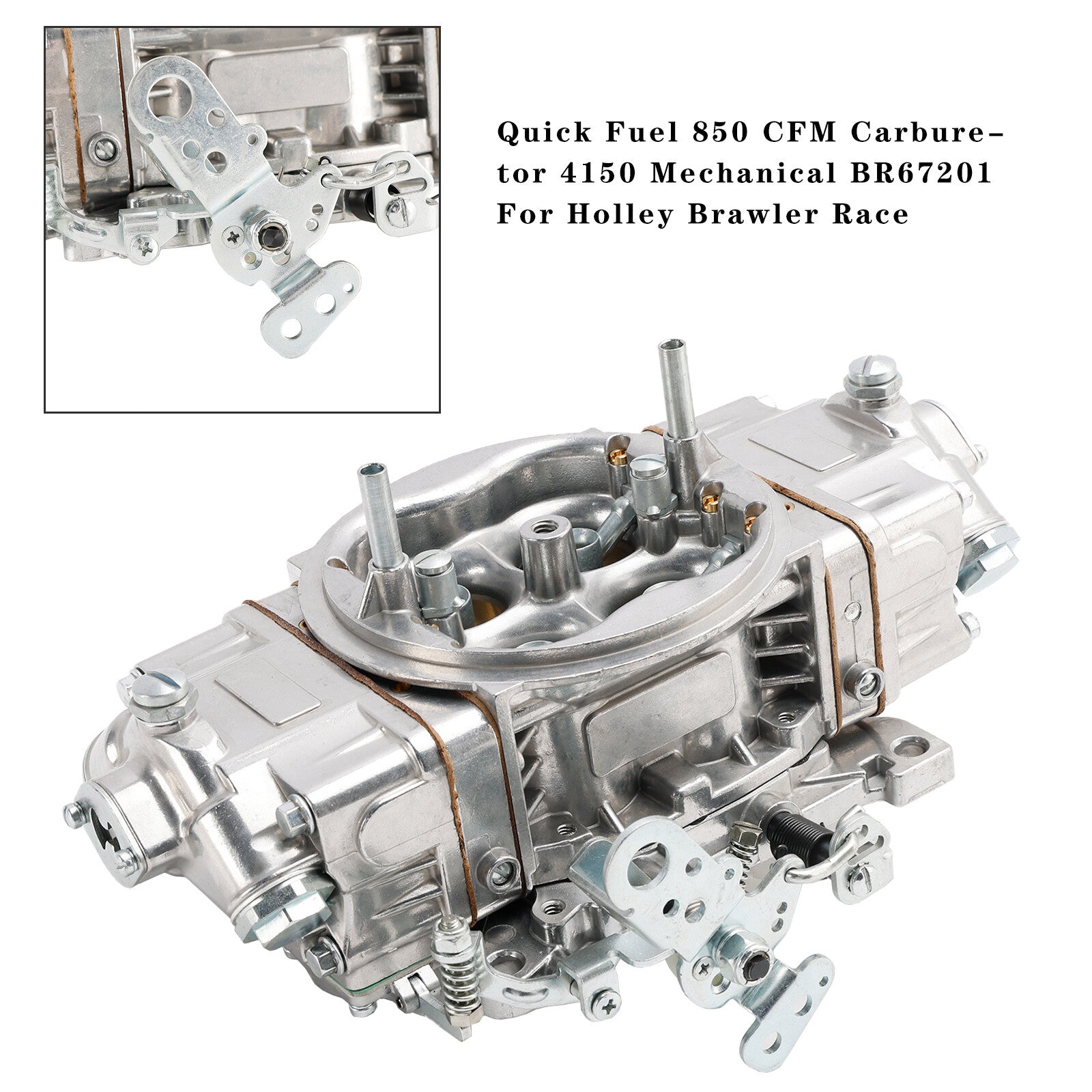 Automotive Parts: Quick Fuel 850 CFM Carburetor 4150 Mechanical BR67201 For Holley Brawler Race
