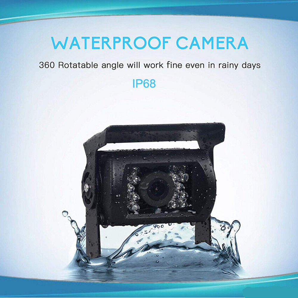 Pool Pumps: 7'' Waterproof Monitor Reversing  Kit For Truck Caravan