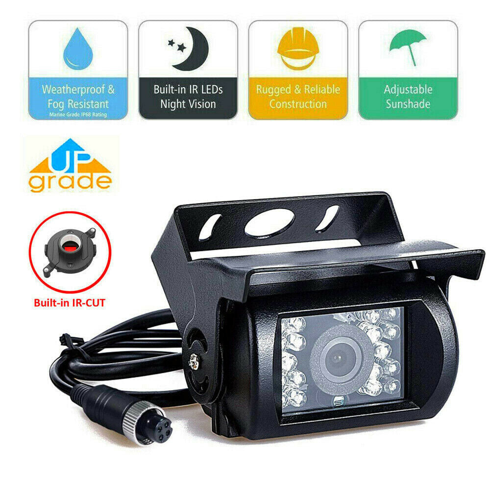 Pool Pumps: 7'' Waterproof Monitor Reversing  Kit For Truck Caravan