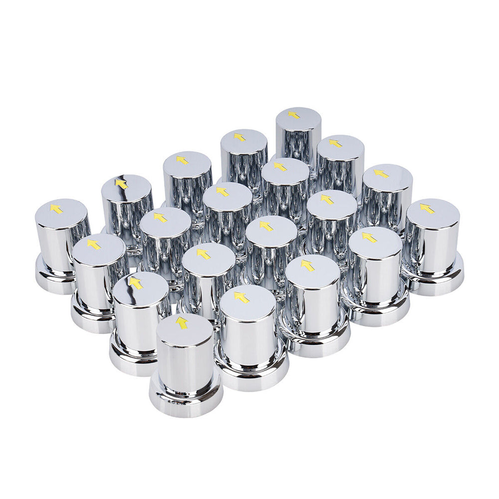 Automotive Parts: 20PCS ABS Wheel Nut Covers Safety Arrow Chrome Caps For Trucks Trailers Bus AU