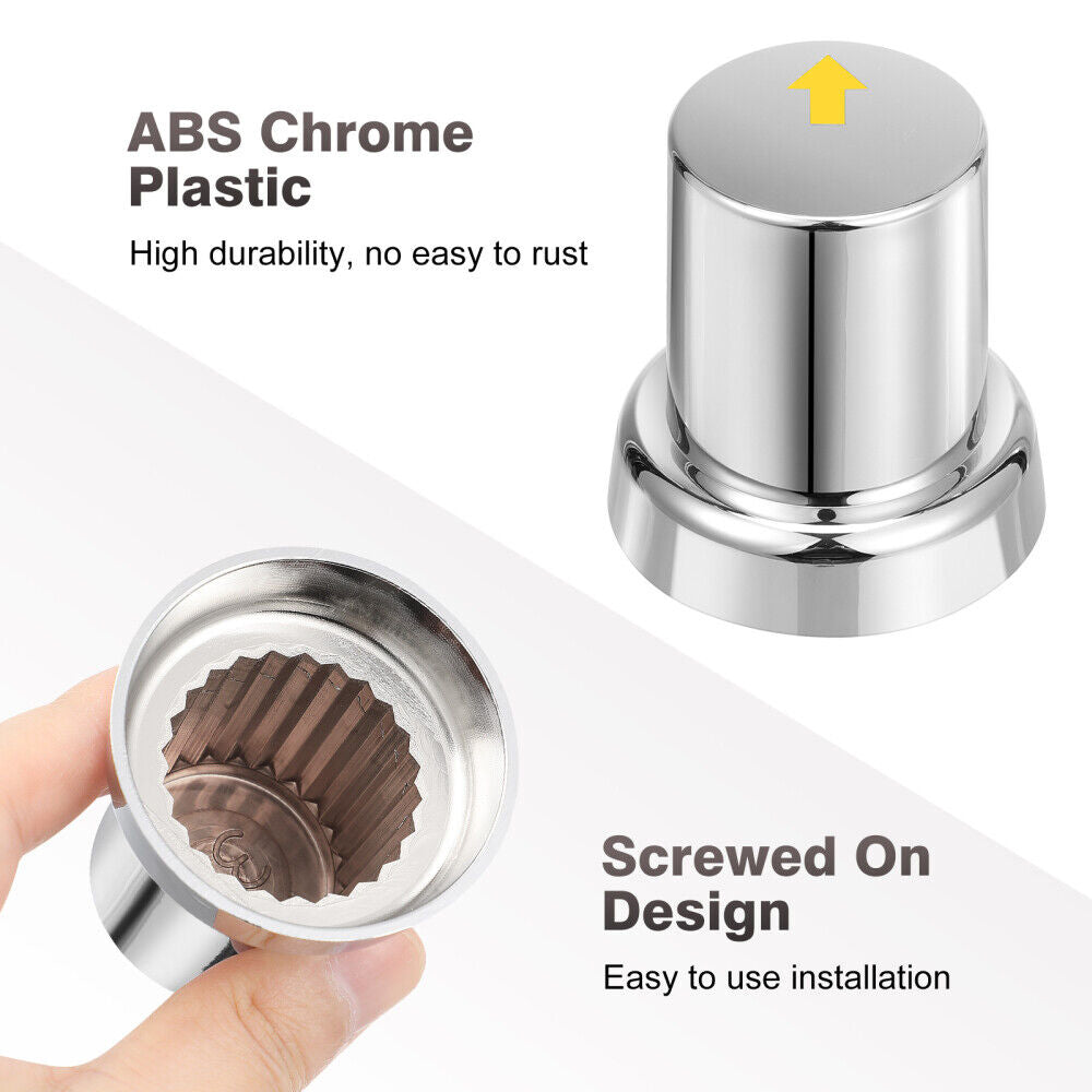 Automotive Parts: 20PCS ABS Wheel Nut Covers Safety Arrow Chrome Caps For Trucks Trailers Bus AU