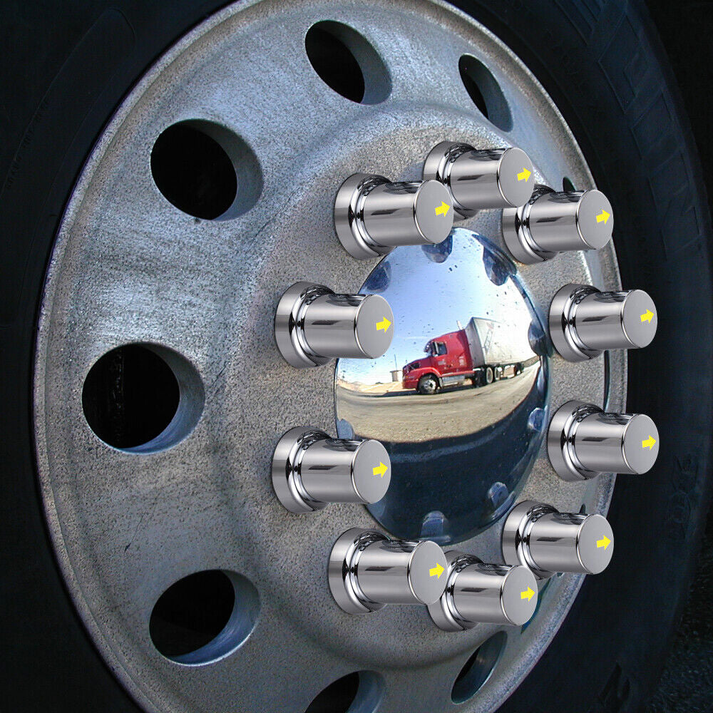 Automotive Parts: 20PCS ABS Wheel Nut Covers Safety Arrow Chrome Caps For Trucks Trailers Bus AU