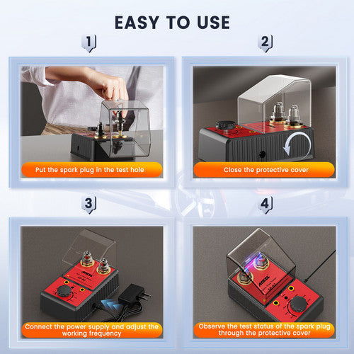 Automotive Repair & Speciality Tools: Ancel 12V Car Spark Plug Tester Auto Ignition System Tester Diagnostic Test Tool