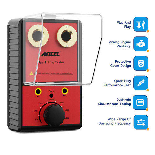 Automotive Repair & Speciality Tools: Ancel 12V Car Spark Plug Tester Auto Ignition System Tester Diagnostic Test Tool