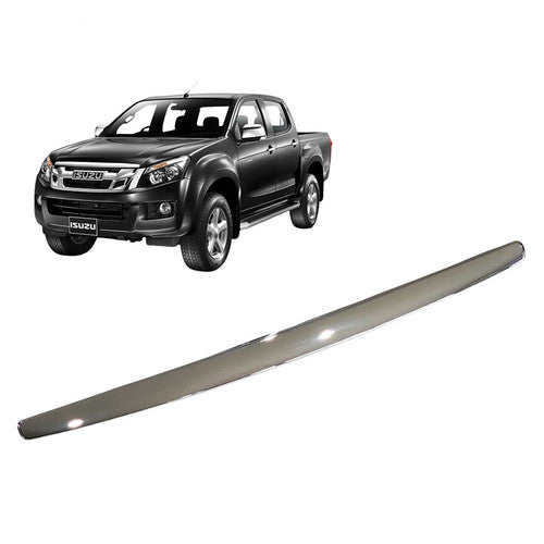 Automotive Decor: Black Car Chrome Front Bonnet Hood Trim Line For ISUZU D-Max Dmax & MU-X
