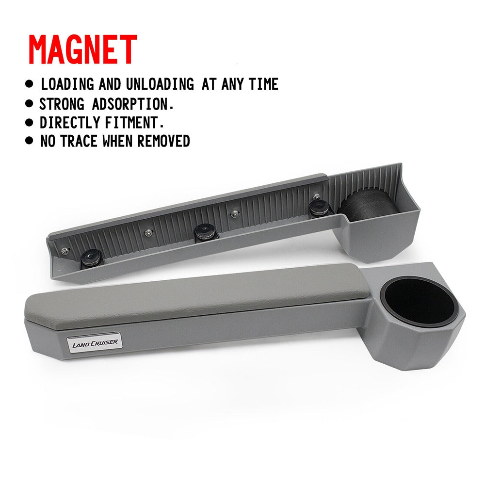 Automotive Decor: Upgraded Magnet Door Armrest Cup Holder For Land Cruiser 70 76 79 Series Hj75