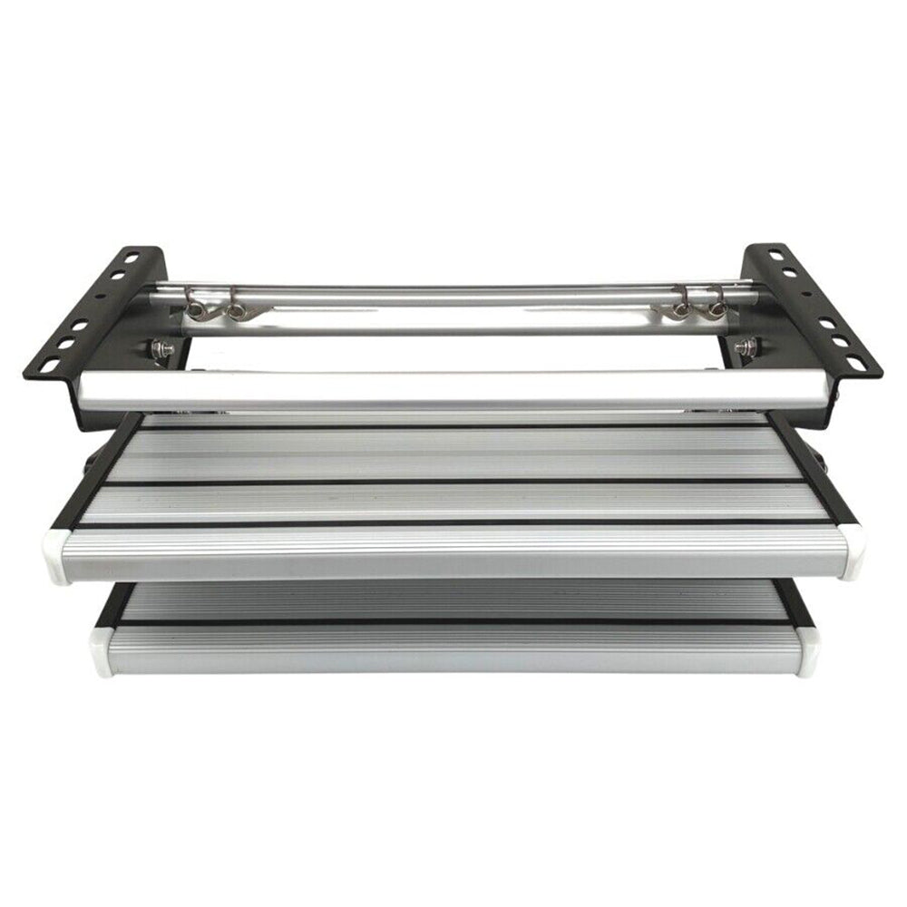 Caravan Accessories: Aluminium Double Caravan Step Pull Out Folding Steps For Road RV Camper Trailer