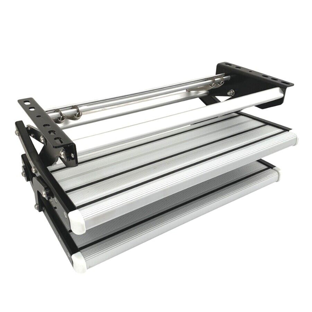 Caravan Accessories: Aluminium Double Caravan Step Pull Out Folding Steps For Road RV Camper Trailer