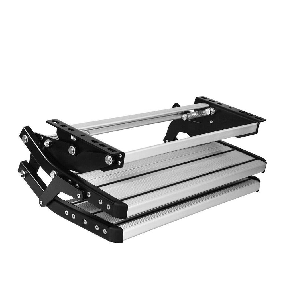 Caravan Accessories: Aluminium Double Caravan Step Pull Out Folding Steps For Road RV Camper Trailer