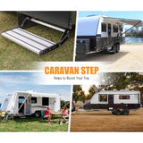 Caravan Accessories: Caravan Step Aluminium 200KG Pull Out Step Folding Camper Trailer Motorhome Step