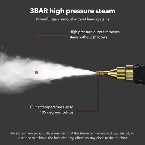 4000W Steam Cleaner Brush High Temperature Pressure Clean Steam Mechine AU Plug orange