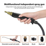 4000W Steam Cleaner Brush High Temperature Pressure Clean Steam Mechine AU Plug orange
