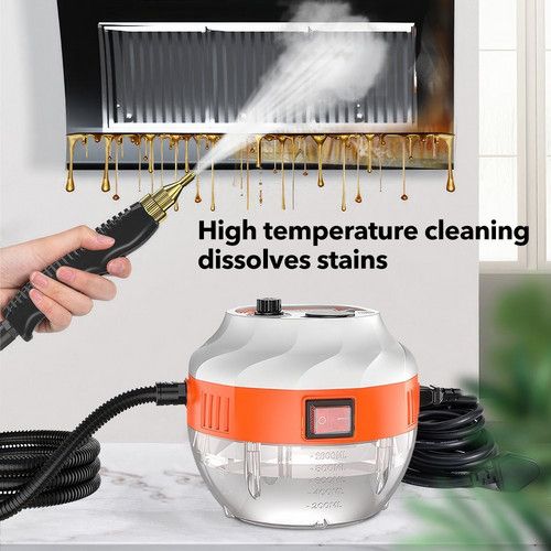 4000W Steam Cleaner Brush High Temperature Pressure Clean Steam Mechine AU Plug orange