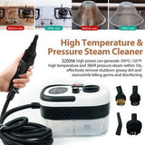 Steam Cleaner 3200W Portable Handheld High Pressure Steamer for Car Home Kitchen