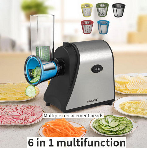 Kitchen Utensils: Electric Grater Vegetable Food Rotary Drum Grater Chopper Slicer