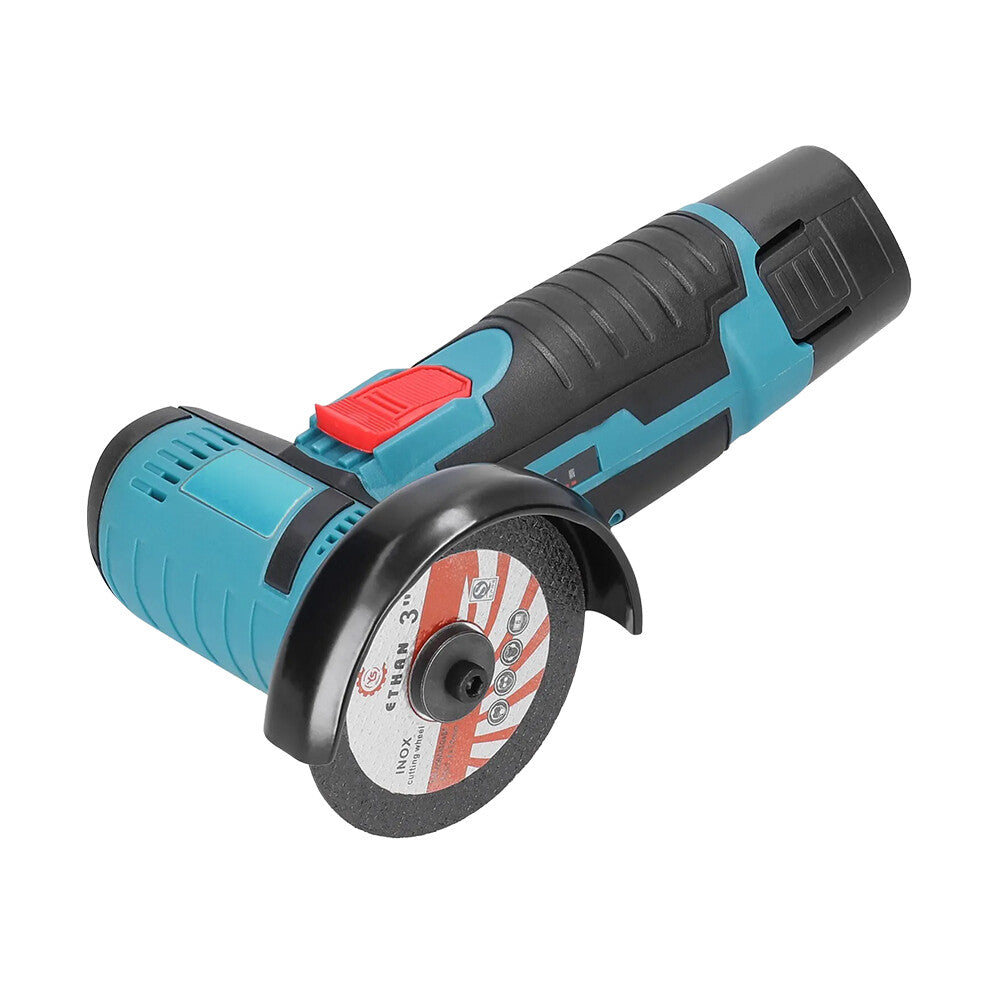 Sanding Accessories: 800W Mini Cordless Brushless Angle Grinder Cutting Tool W/ 2x Battery & Charger
