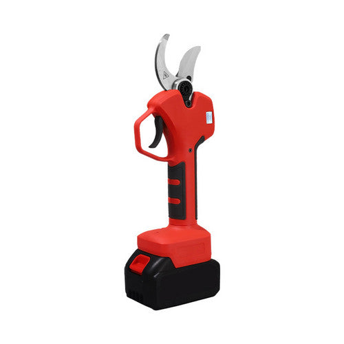 Gardening Tools: Cordless Brushless 4 Pole Pruning Shear Secateur With 2 Batteries Bush Cutter RED