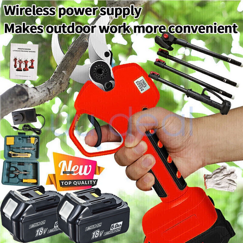 Gardening Tools: 5500W Cordless Brushless Pole Telescopic Pruning Shear Secateur Battery Makita