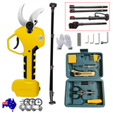 Gardening Tools: Cordless Brushless 4 Pole Pruning Shear Secateur Bush Cutter yellow