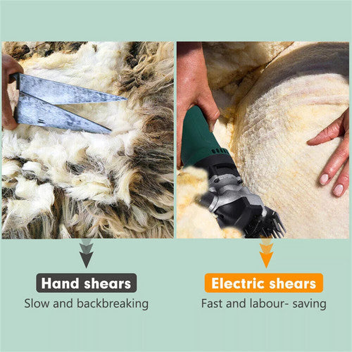 Farm Equipment: 690W Electric Sheep Shears 2400R/Min 6 Speed Grooming Kit with 8 Grids Heat AU