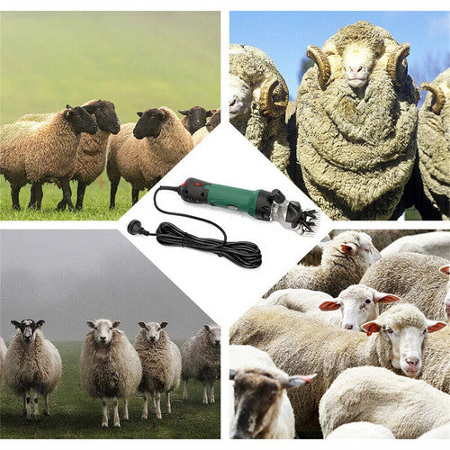 Farm Equipment: 690W Electric Sheep Shears 2400R/Min 6 Speed Grooming Kit with 8 Grids Heat AU