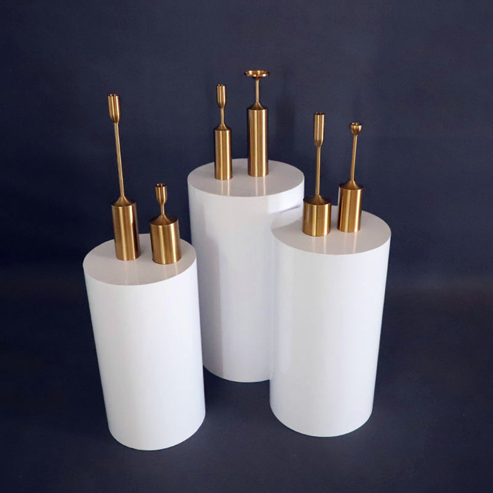 Other Wedding Decorations: 3PCS Display Stand Round Cylinder Pedestal w/ Balloon Set + LED Strip Wedding AU