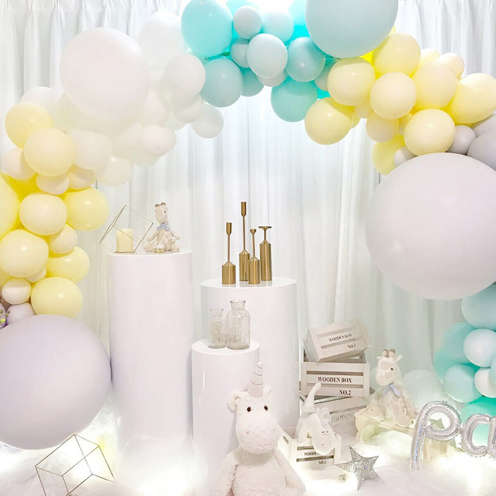 Other Wedding Decorations: 3PCS Display Stand Round Cylinder Pedestal w/ Balloon Set + LED Strip Wedding AU