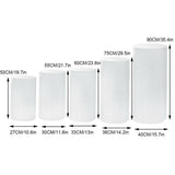 Other Wedding Decorations: 5PCS Round Plinth Cylinder Display Stand Pedestal Wedding Party Shop Display AU