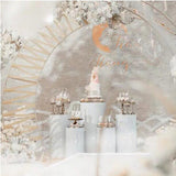 Other Wedding Decorations: 5PCS Round Plinth Cylinder Display Stand Pedestal Wedding Party Shop Display AU