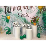 Other Wedding Decorations: 5PCS Round Plinth Cylinder Display Stand Pedestal Wedding Party Shop Display AU