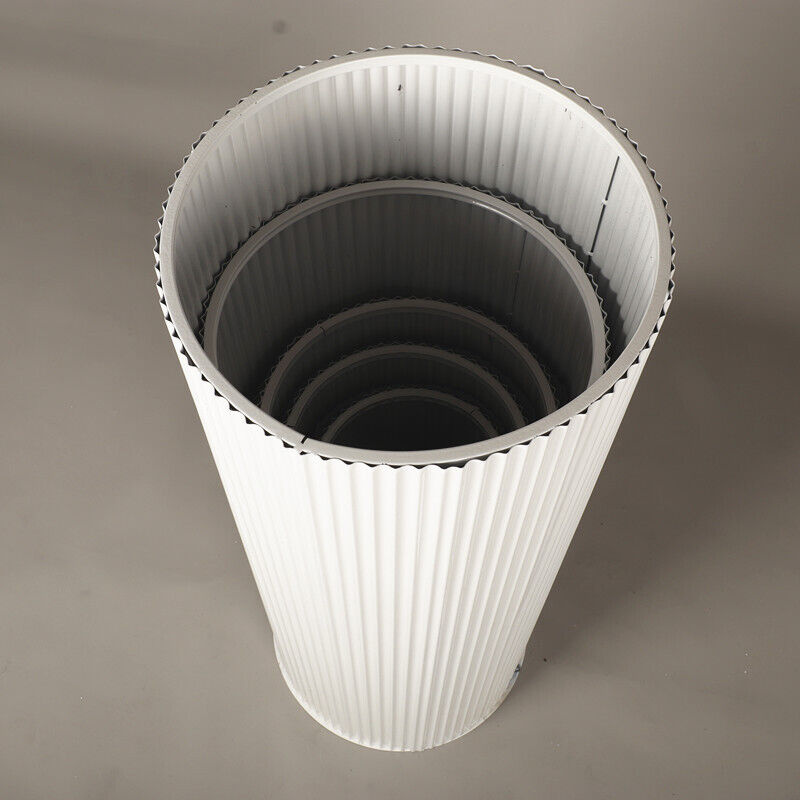 Other Wedding Decorations: 5x Metal Wedding Plinths Cylinder Pedestal Stand Ripple Cake Dessert Display